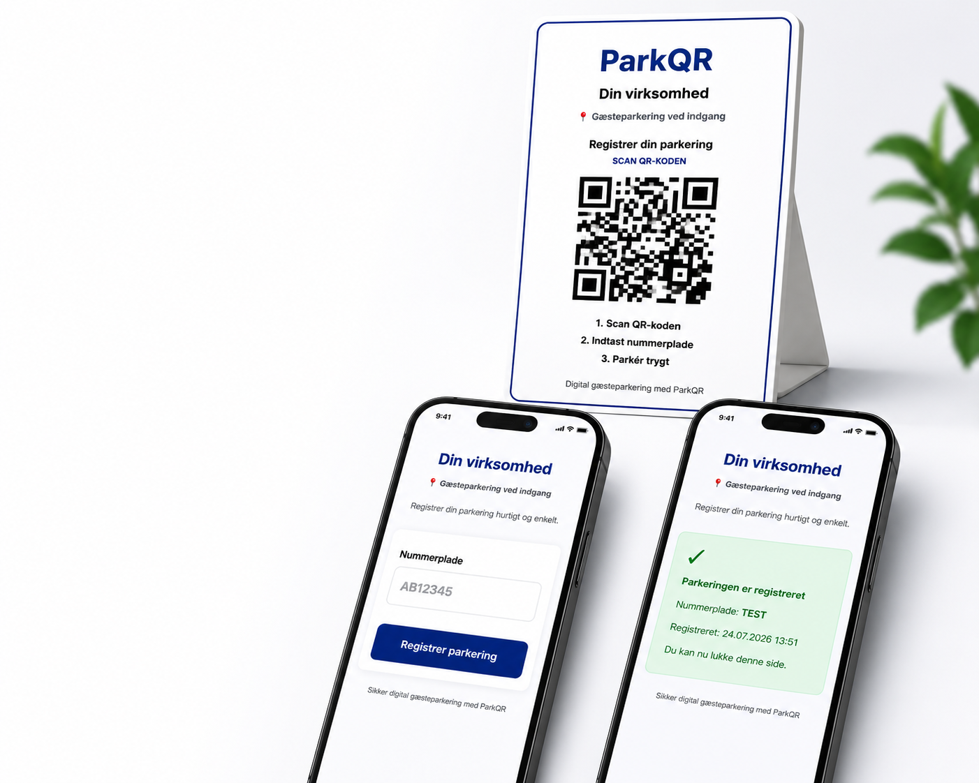 ParkQR digital gæsteparkering